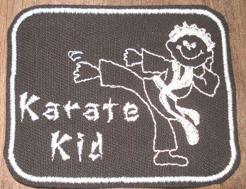 Embroidered karate patch