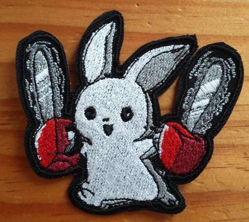 bunny with clain saws patch