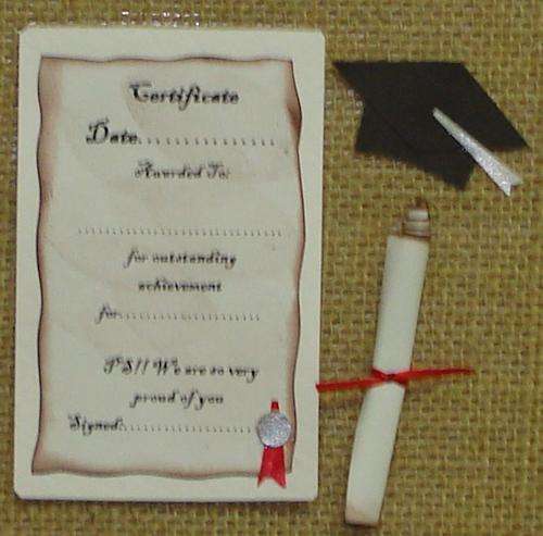 Achievement certificate