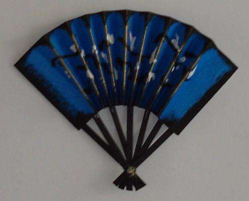 blue fan