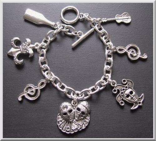 Mardi Gras Charm Bracelet