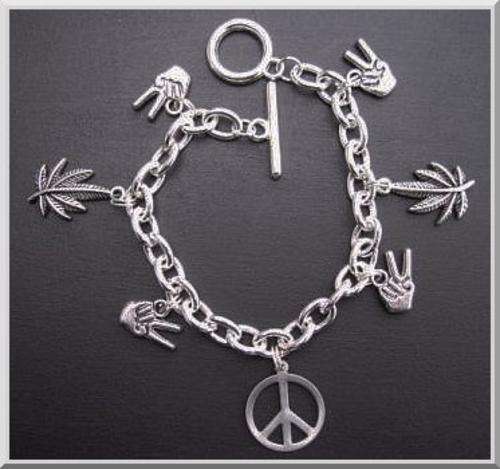 Peace Charm Bracelet
