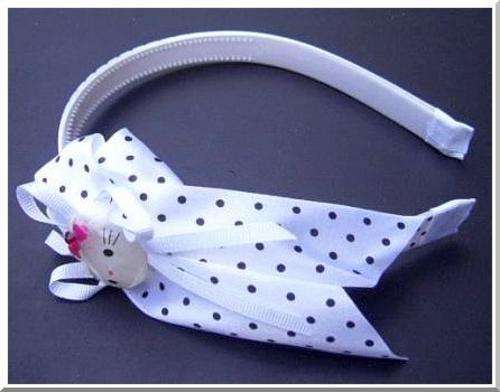 White Hello Kitty Alice Band