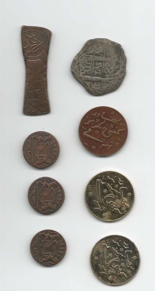 8 VAN RIEBEECK REPLICA COINS