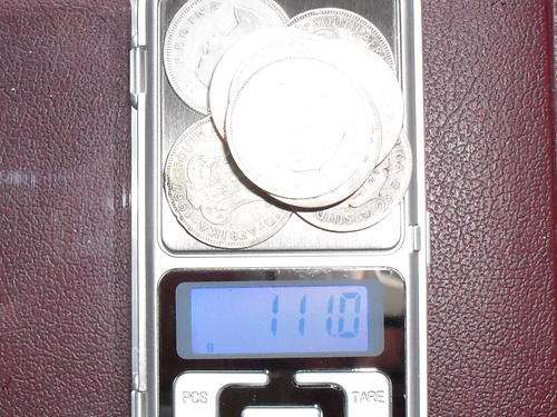 111GR@50%SILVER=55.5GR IN 10 UNION COINS 8X2SHILLINGS AND 2X20C UNION!! 55.5GR SILVER!!!
