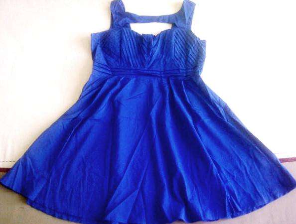 Blue Funky Design Ladies Strap Short Dress/Top - Size 36-40