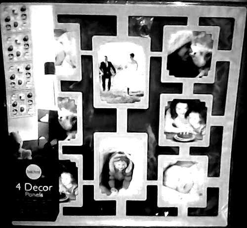 BLACK Decor Photo Panels; exquisite touch to a bare wall. Fits 32 photographs!