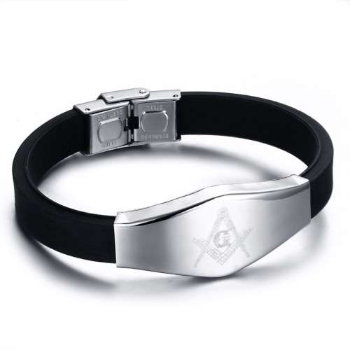 22CM Freemason Masonry Stainless Steel Bracelet