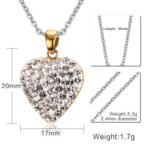 Stainless Steel Rhinestone Shambala Jewelry Set