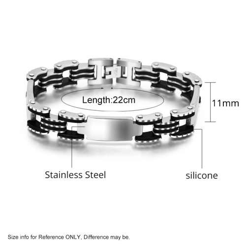 21cm Stainless Steel Link Bracelet