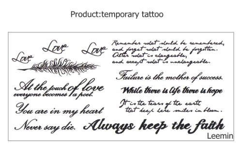 TEMPORARY TATTOOS
