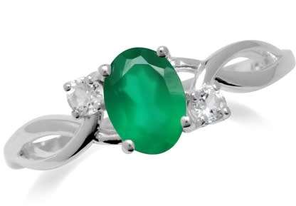 CERTIFIED R1199- Genuine 0.72ct Emerald Agate 925 Sterling Silver Ring. Size 12/X+/21.4mm