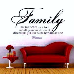 IN STOCK - Family roots branches Vinyl Decal Wall sticker DIY Decor