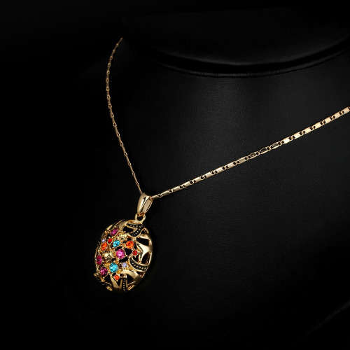 GLAMOUR WEAR~ 0.30t Multicolor CZ Ladies Pendant 18krgp with Chain