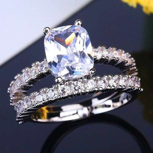 Sparkling Engagement Ring Ladies Dream Ring. Size 5-12 available now.