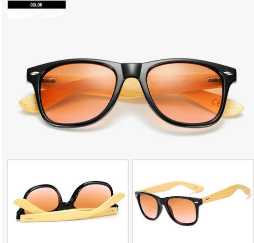 Wooden Effect Sunglasses Eyewear Outdoor - Brown