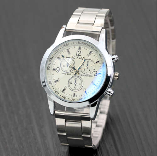 Analog Quartz Watch Faux Chronograph - Classic