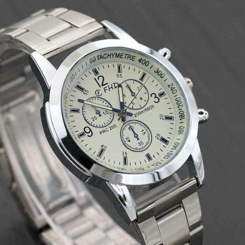 Analog Quartz Watch Faux Chronograph - Classic