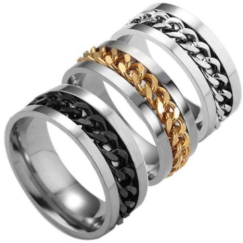 PICK ONE - Solid Stainless Steel Mens Ring - CHOOSE YOUR SIZE