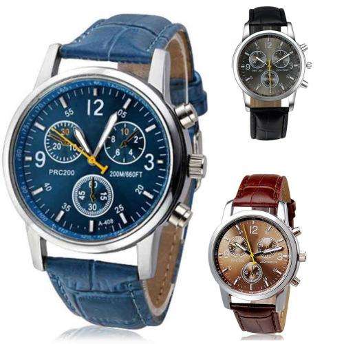 Quartz Watch Faux Chronograph Wristwatch - Pick a Color