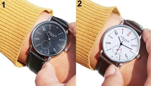 Mens Quartz Watch Faux Leather Straps - Pick a Color