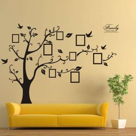 Wall Decal Vinyl Sticker 180x250cm - XLarge Family Tree