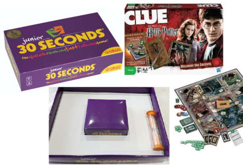 Junior 30 Seconds and CLUEDO Harry Potter Games