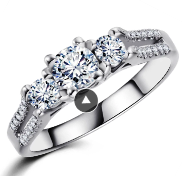 BRAND NEW!! Simulated Diamond Engagement Ring