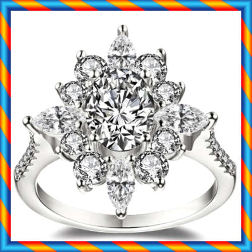 BRAND NEW!! Simulated Diamond Engagement Ring