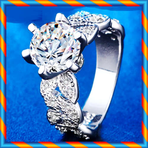 BRAND NEW!! Simulated Diamond Engagement Ring