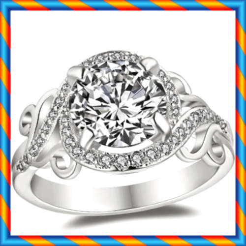 BRAND NEW!! Simulated Diamond Engagement Ring