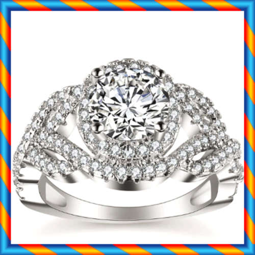 BRAND NEW!! Simulated Diamond Engagement Ring