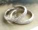 Size 5 / 6 - BRAND NEW Matt Wedding Band clad in 18k White Gold   (CLEARANCE SALE)