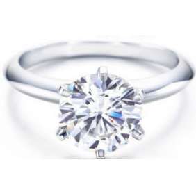 Size 8 / Q - Ladies 1.00ct Sim Diamond Engagement Ring clad in 18k White Gold