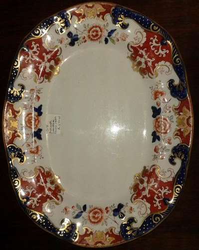 Ashworth Ironstone China Serving Plate, 1889.