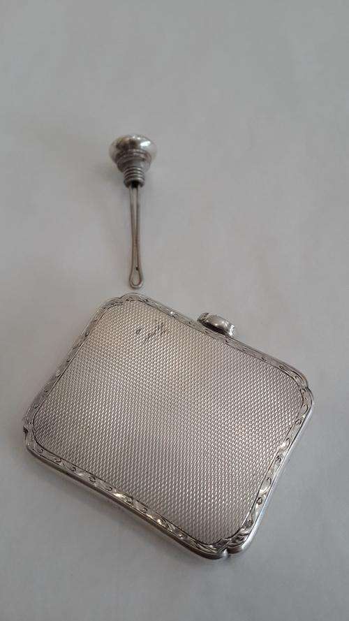 German Silver 830 Perfume Bottle C1930