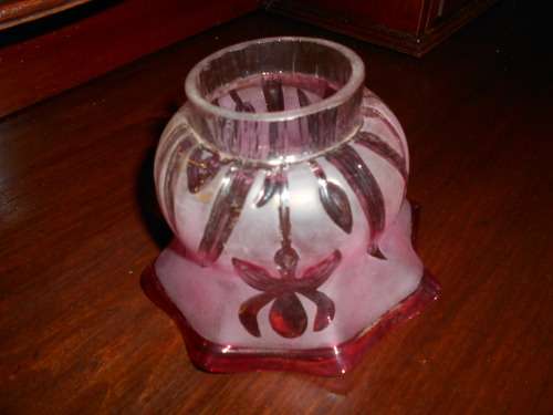 Cranberry Oil Lamp Shade