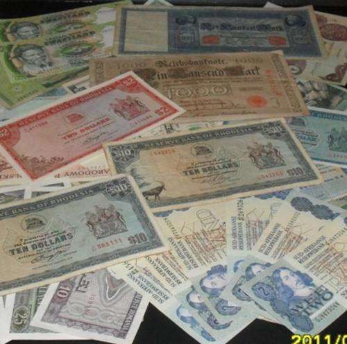 ## Selection of 48 valuable and some rare bank notes ##