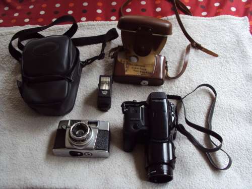 Agfa Optima 1A -Germany + Olympus I.S-1000 Camera