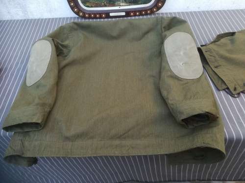 S.A.NAVY SUBMARINERS JACKET olive green ( scarce )