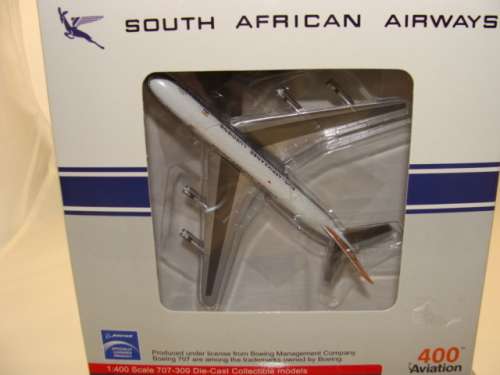 SAA South African Airways B707-300, ZS--SAE, "WINDHOEK', scale 1/400 by AVIATION 400