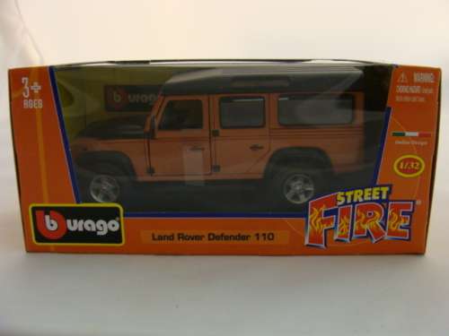 LAND ROVER DEFENDER 110 BRONZE, 1/32, DIE-CAST, MINT in BOX by BBURAGO