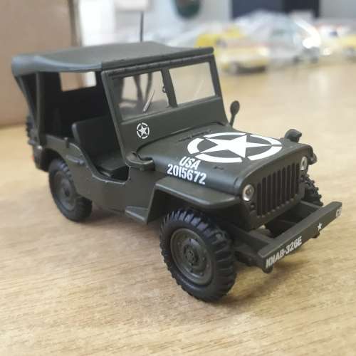 U.S. ARMY WILLIS JEEP, 1944, 101st. Airborne, 1/43, Die-cast, LOOSE- NO BOX