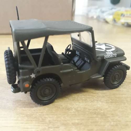 U.S. ARMY WILLIS JEEP, 1944, 101st. Airborne, 1/43, Die-cast, LOOSE- NO BOX