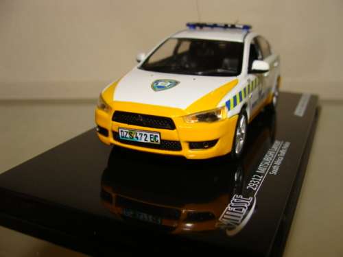 MITSUBISHI LANCER South African Traffic Police, by VITESSE, DIE-CAST, NEW IN BOX
