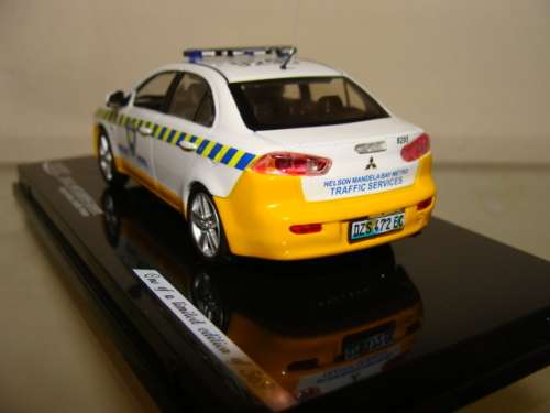 MITSUBISHI LANCER South African Traffic Police, by VITESSE, DIE-CAST, NEW IN BOX