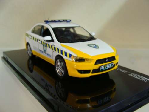 MITSUBISHI LANCER South African Traffic Police, by VITESSE, DIE-CAST, NEW IN BOX