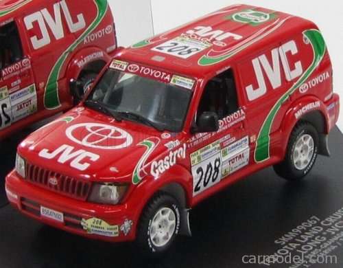 TOYOTA LAND CRUISER JVC #208 SERVIA PARIS DAKAR 1998 SKID SKM99067, 1:43, Die Cast, New in Box