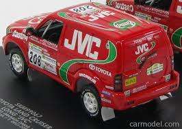 TOYOTA LAND CRUISER JVC #208 SERVIA PARIS DAKAR 1998 SKID SKM99067, 1:43, Die Cast, New in Box