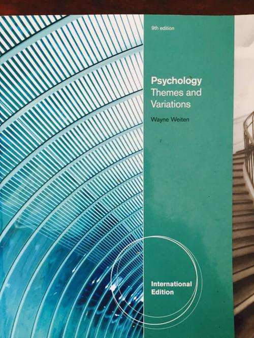 Psychology Themes & Variations 9th Edition Wayne Weiten